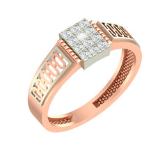 18K Gold & Diamond Ring For Men PRA60285