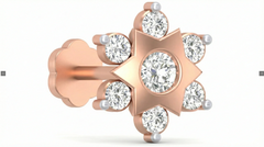18K Gold & Diamond Stud Nose Pin KRA50074