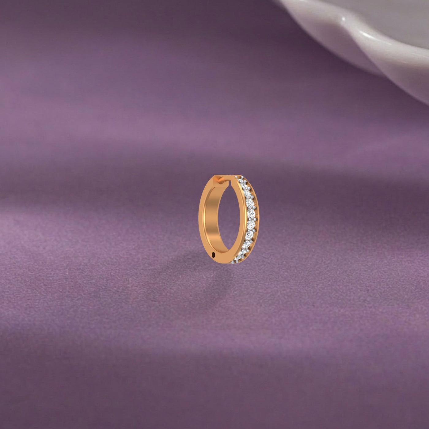Gold & Diamond Nose Ring KRC80284