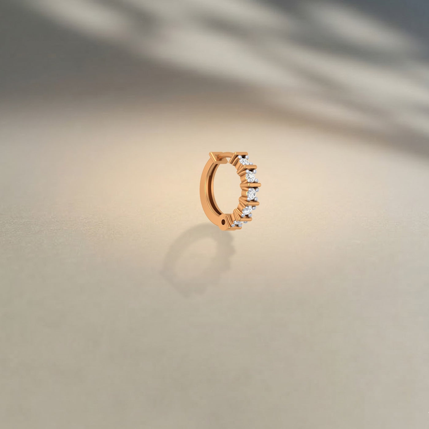 Gold & Diamond Nose Ring KRC80287