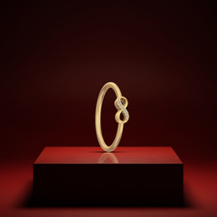 18K Gold & Diamond Dailywear Ring For Women KRB10464-A