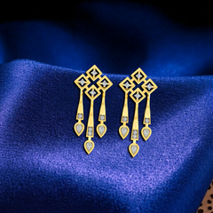 Yellow Gold Diamond Earring | under 40k 
