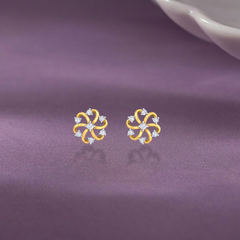 Yellow Gold Diamond Earring | under 40k 