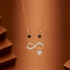 Gold & Diamond Mangalsutra For Women KRC50106