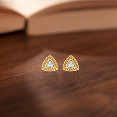Yellow Gold Diamond Earring | under 40k 