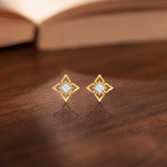 Yellow Gold Diamond Earring | under 40k 