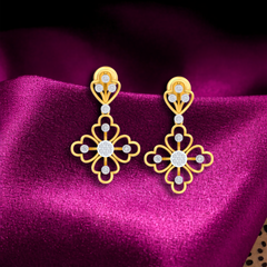 Yellow Gold Diamond Earring | under 40k 