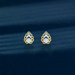 Yellow Gold Diamond Earring | under 40k 