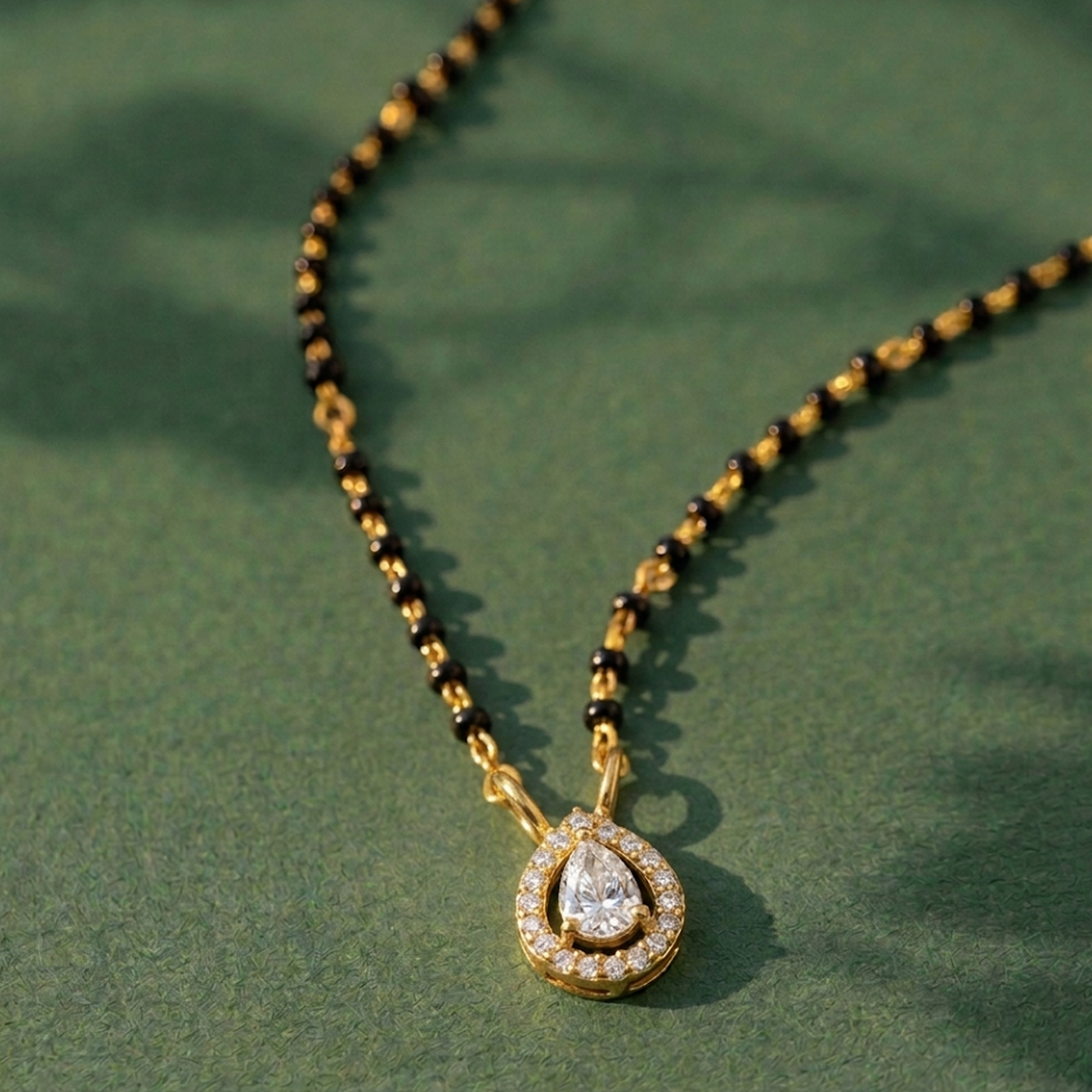 Gold & Diamond Modern Mangalsutra For Women KRC50113