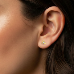 Yellow Gold Diamond Earring | under 40k 
