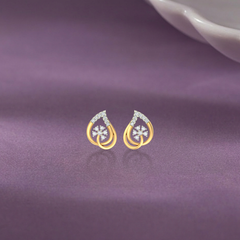 Yellow Gold Diamond Earring | under 40k 