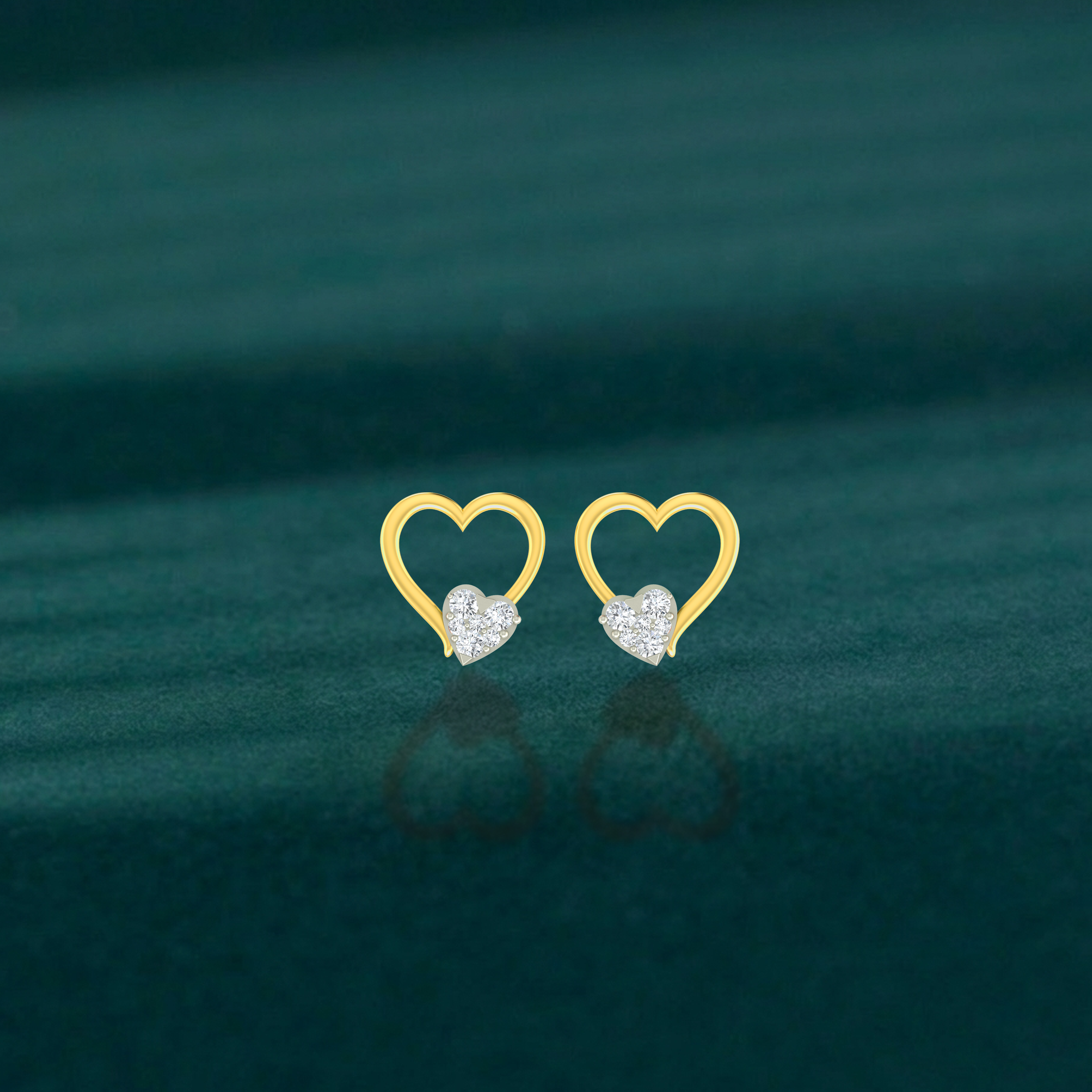 Yellow Gold Diamond Earring | under 40k 