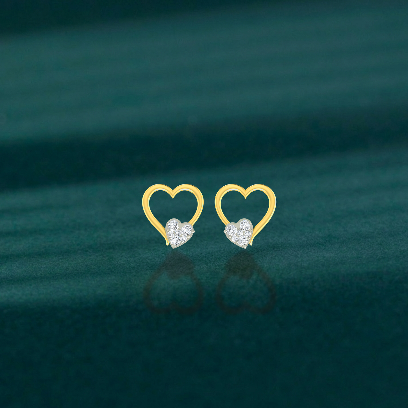 Yellow Gold Diamond Earring | under 40k 