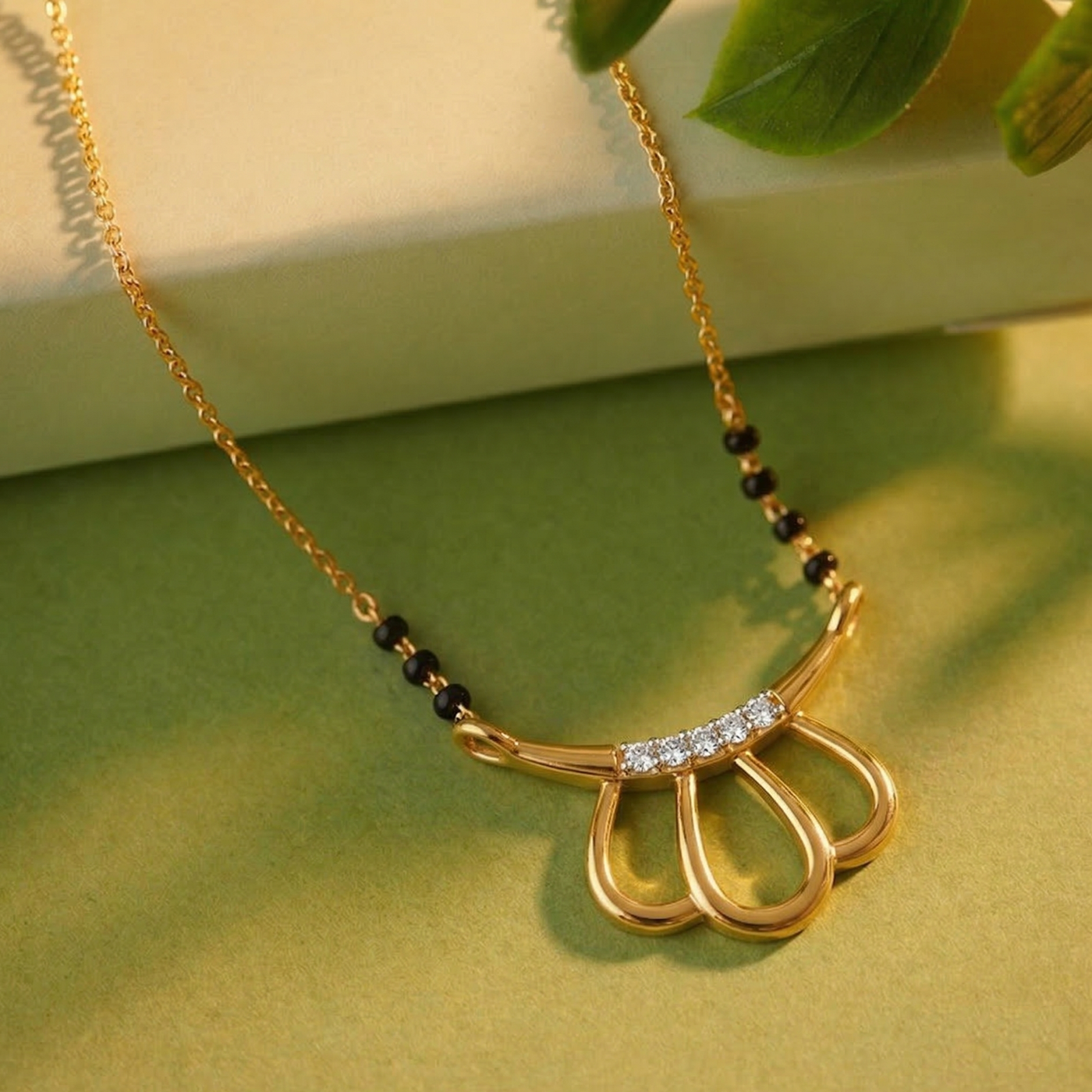 Gold & Diamond Modern Mangalsutra For Women KRC50100
