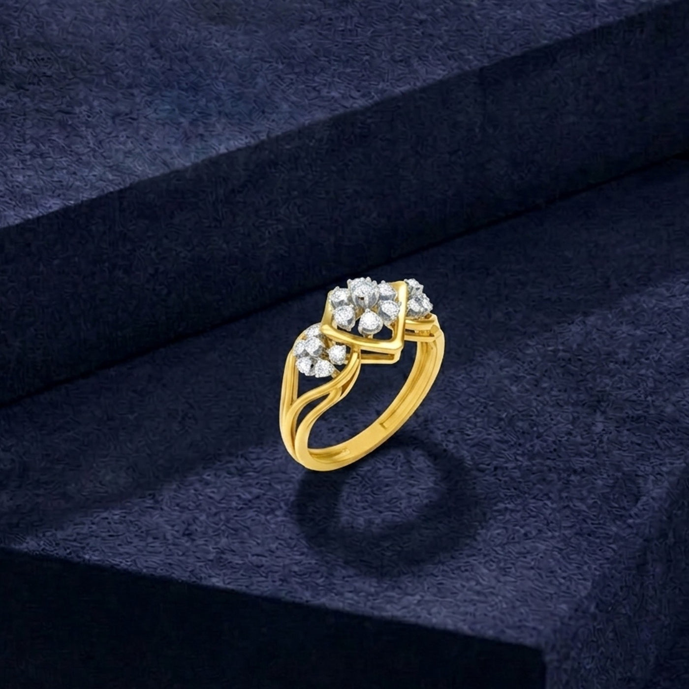 Gold & Diamond Engagement Ring For Women KRC10906