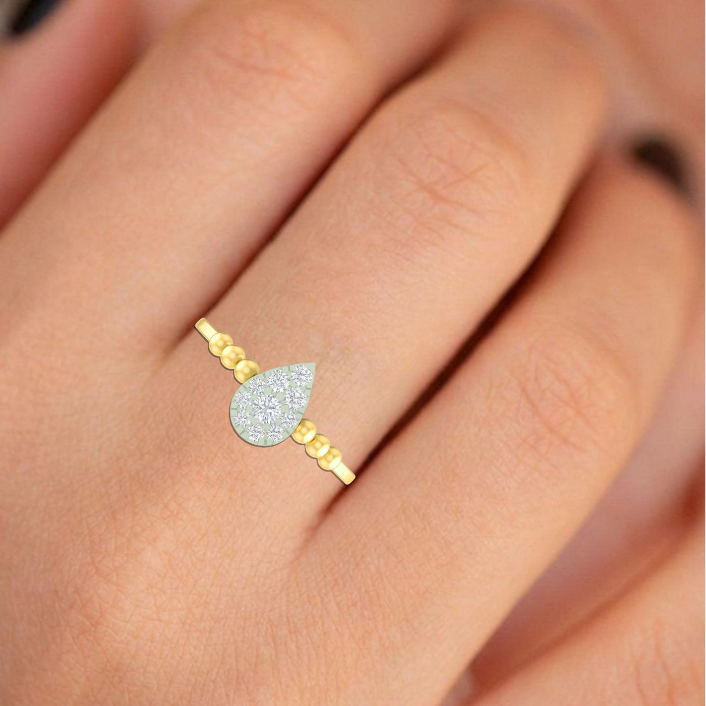 Gold & Diamond Ring For Women KRC10639