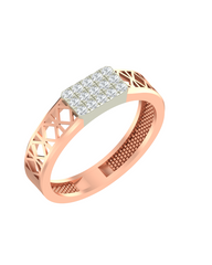 18K Gold & Diamond Ring For Men KRA60284
