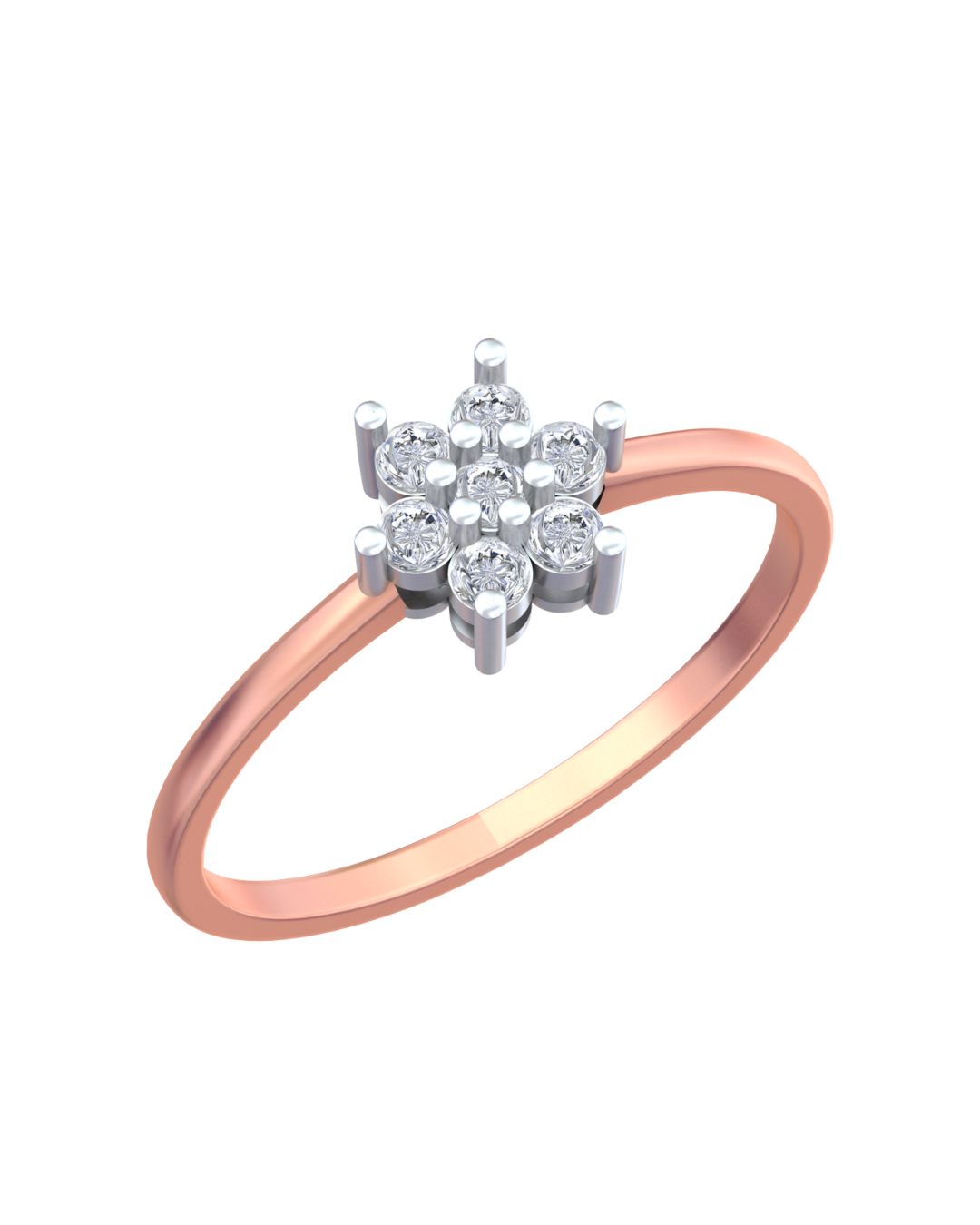18K Gold & Diamond Ring For Women KRB10295
