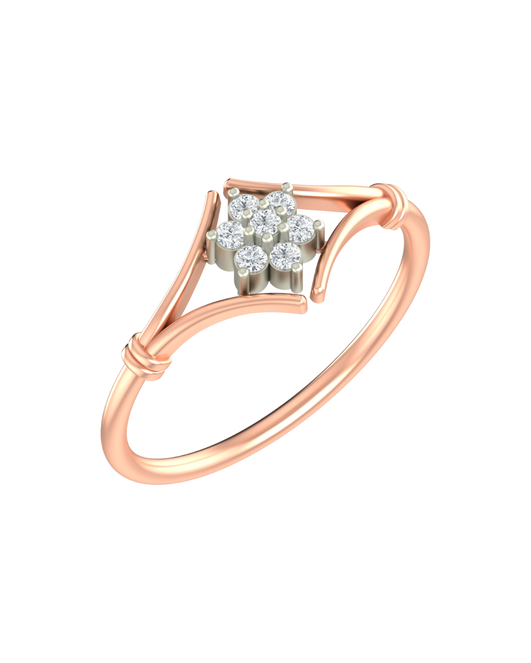 18K Gold & Diamond Ring For Women KRA10581