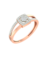 18K Gold & Diamond Ring For Women KRA10595