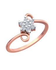 18K Gold & Diamond Ring For Women KRB10296