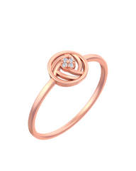 18K Gold & Diamond Ring For Women KSK143