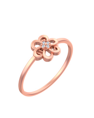 18K Gold & Diamond Ring For Women KSK142