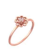 18K Gold & Diamond Ring For Women KSK136