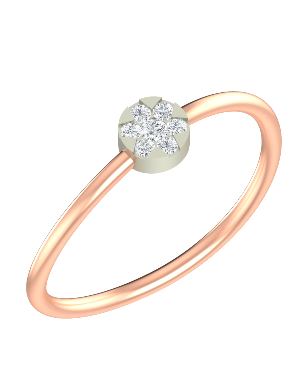 18K Gold & Diamond Ring For Women KRB10124-A