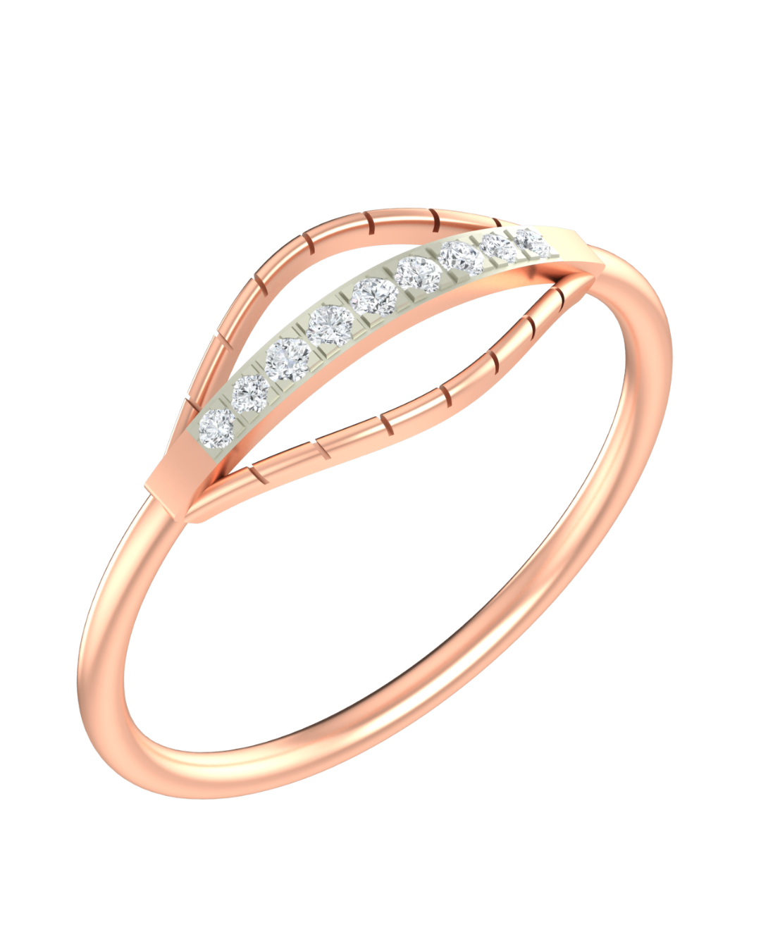 Gold & Diamond Dailywear Ring For Women KRC10252