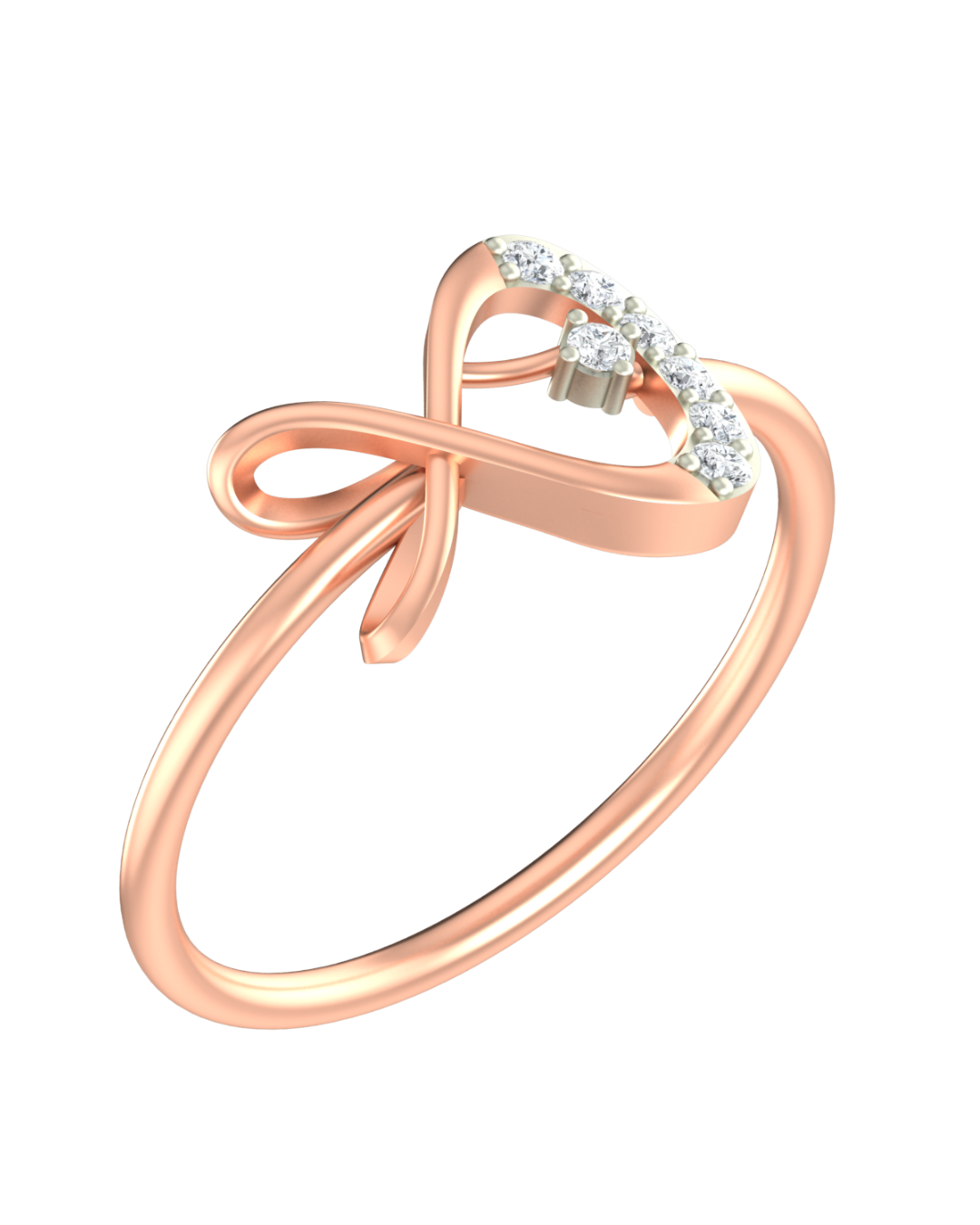 18K Gold & Diamond Ring For Women KRB10106-A