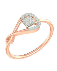 18K Gold & Diamond Ring For Women KRB10093-A