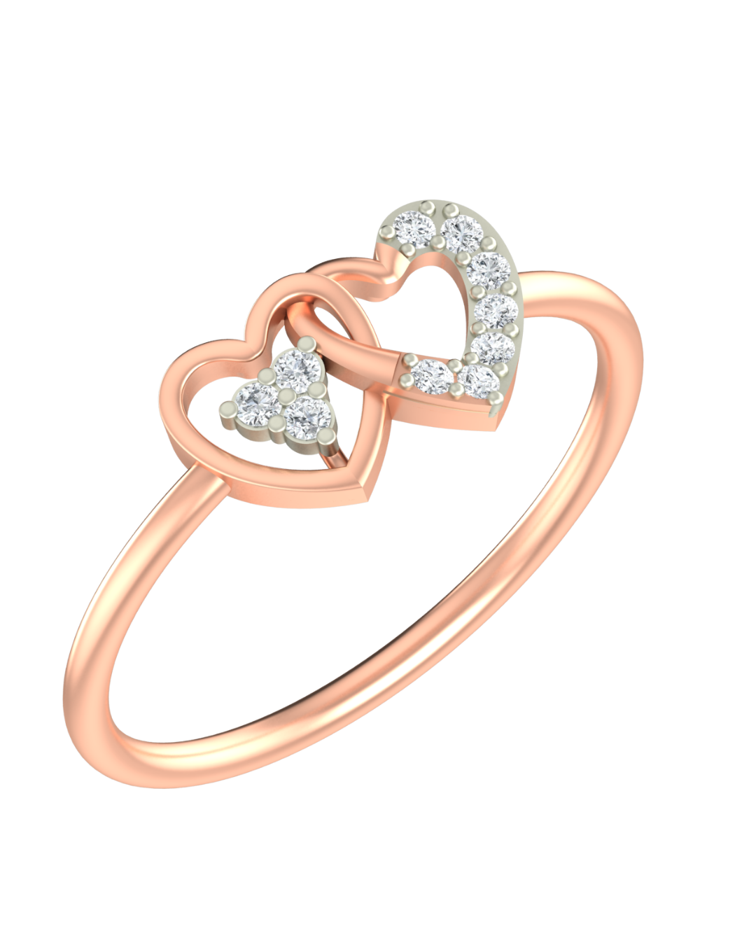 18K Gold & Diamond Ring For Women KRB10082-A