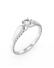 18K Gold & Diamond Ring For Women KRC10320
