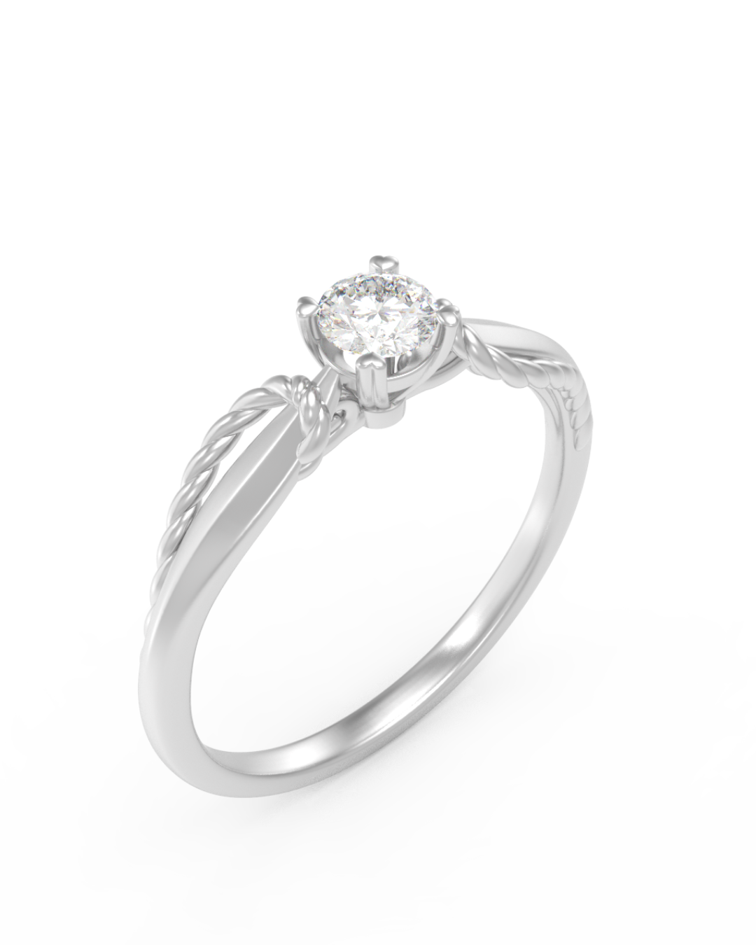 18K Gold & Diamond Ring For Women KRC10325