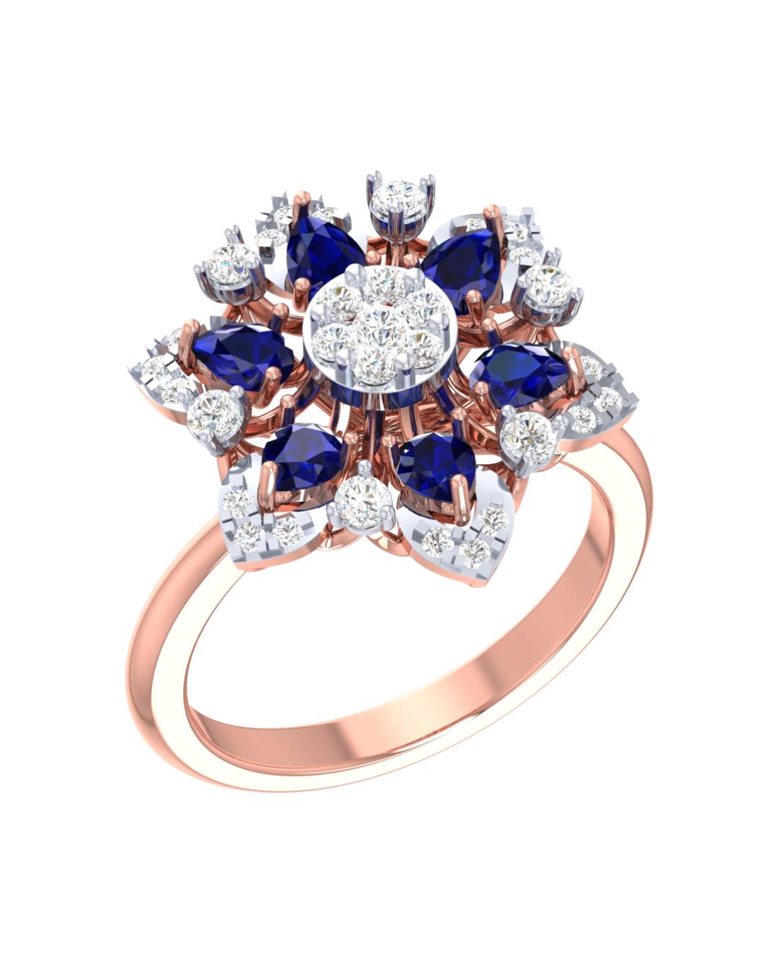 18K Gold & Diamond Ring For Women KRI10590
