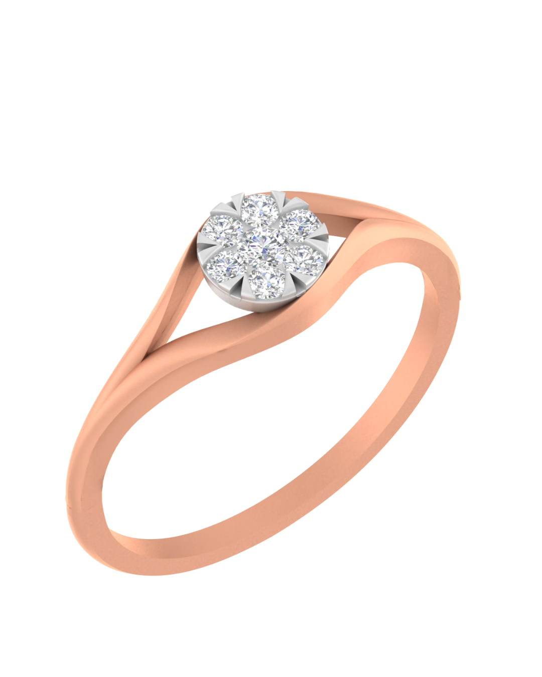 18K Gold & Diamond Ring For Women KRE10519