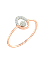 18K Gold & Diamond Dailywear Ring For Women KLR-159