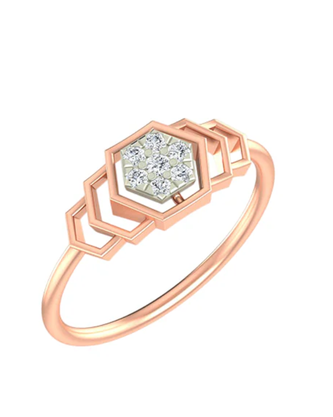 Gold & Diamond Dailywear Ring For Women KRB10705