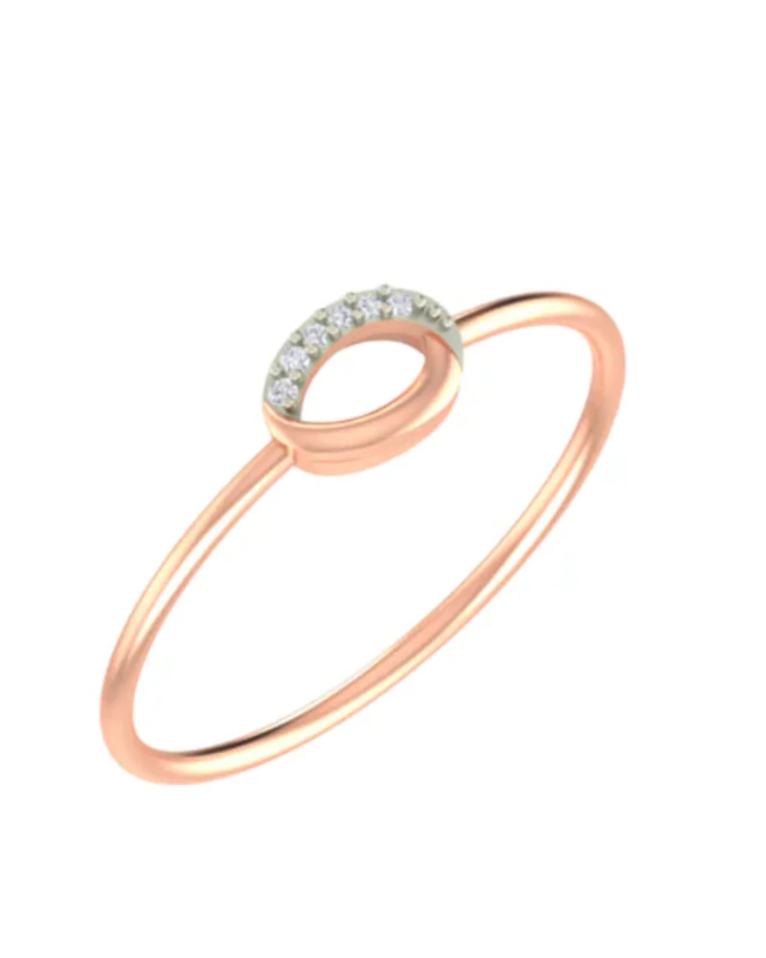 18K Gold & Diamond Dailywear Ring For Women KLR-07