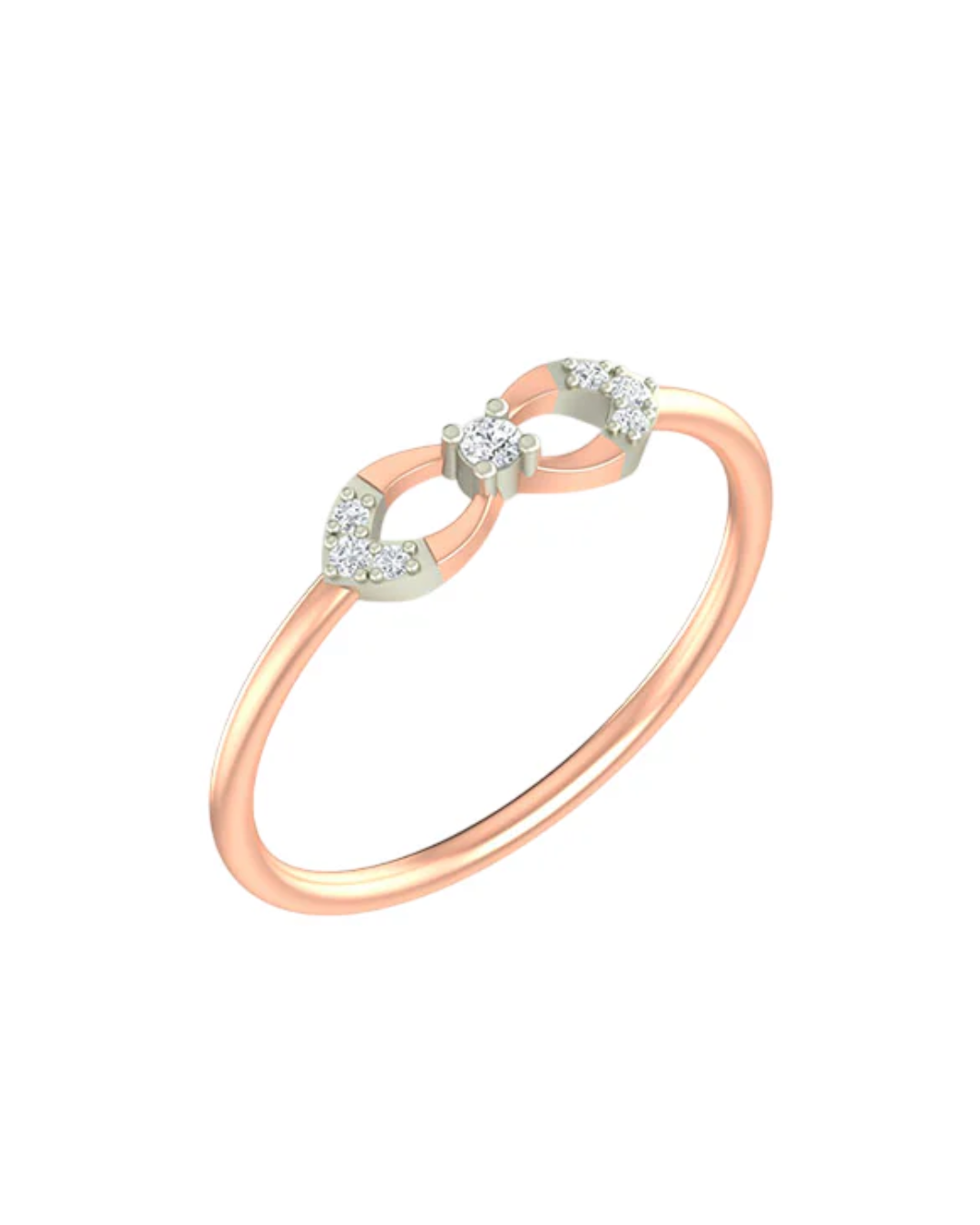 18K Gold & Diamond Dailywear Ring For Women KLR-77