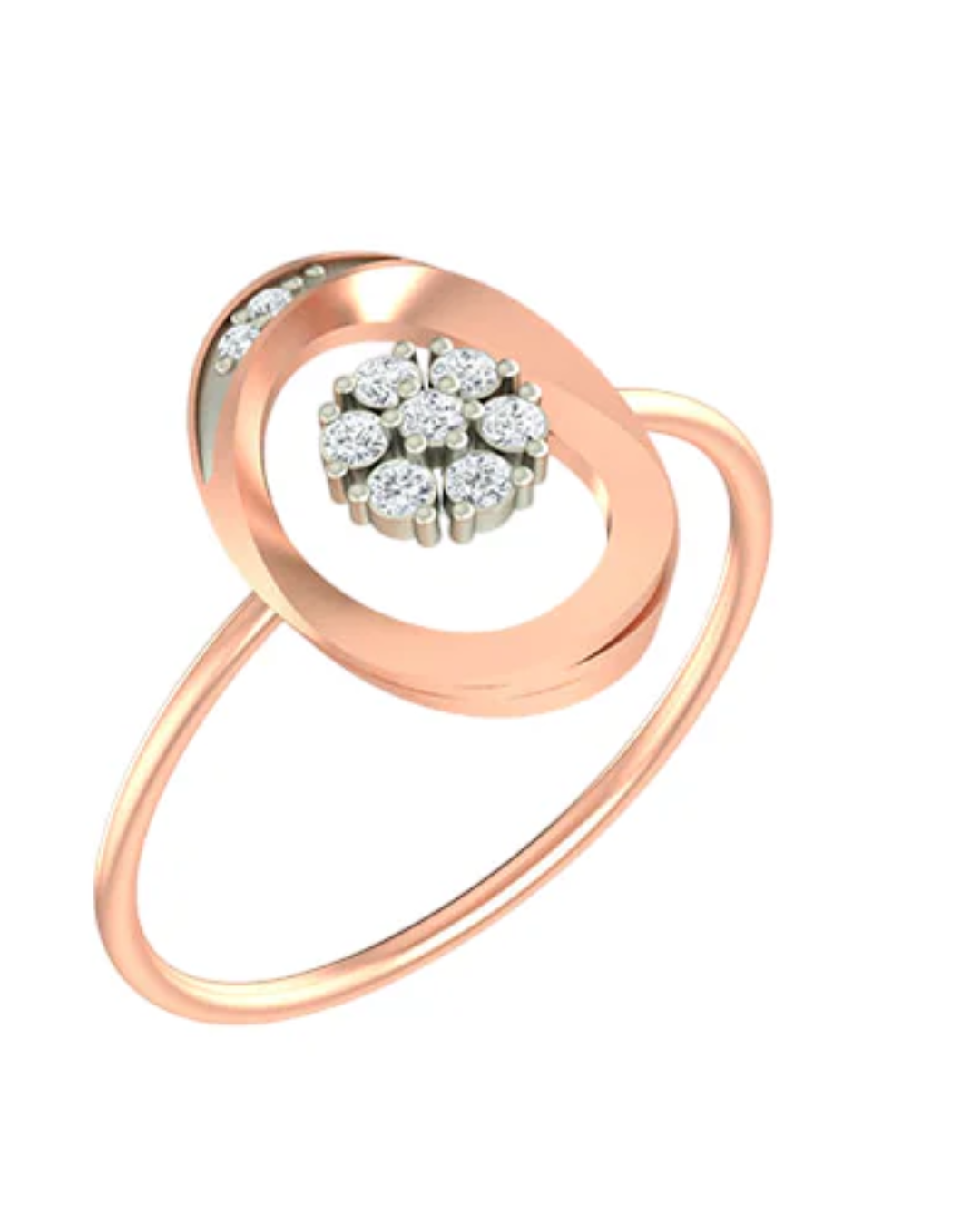 18K Gold & Diamond Ring For Women KLR-176