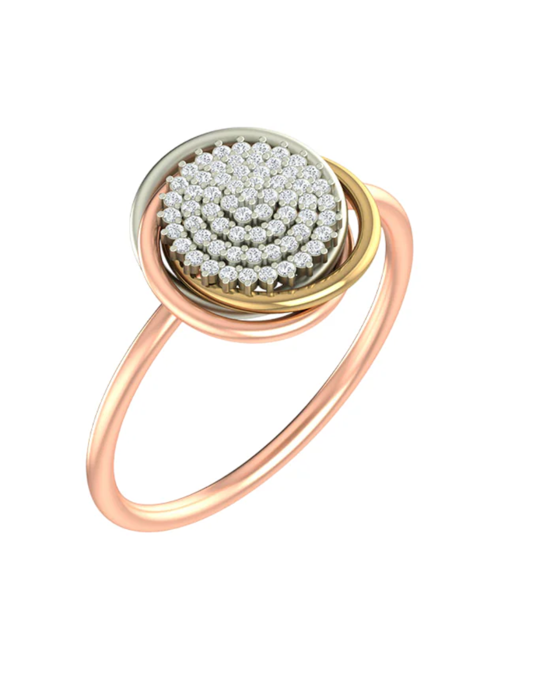 Gold & Diamond Ring For Women KRB10153
