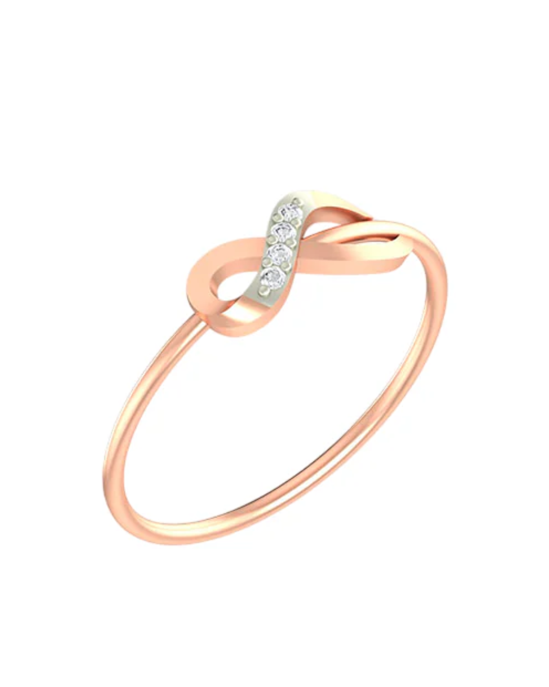 18K Gold & Diamond Dailywear Ring For Women KLR-344