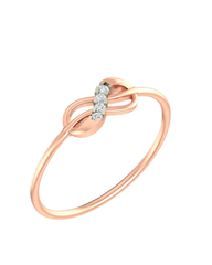 18K Gold & Diamond Dailywear Ring For Women KLR-345