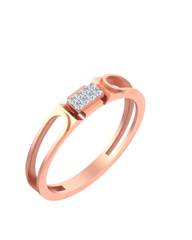 18K Gold & Diamond Ring For Men KSK247