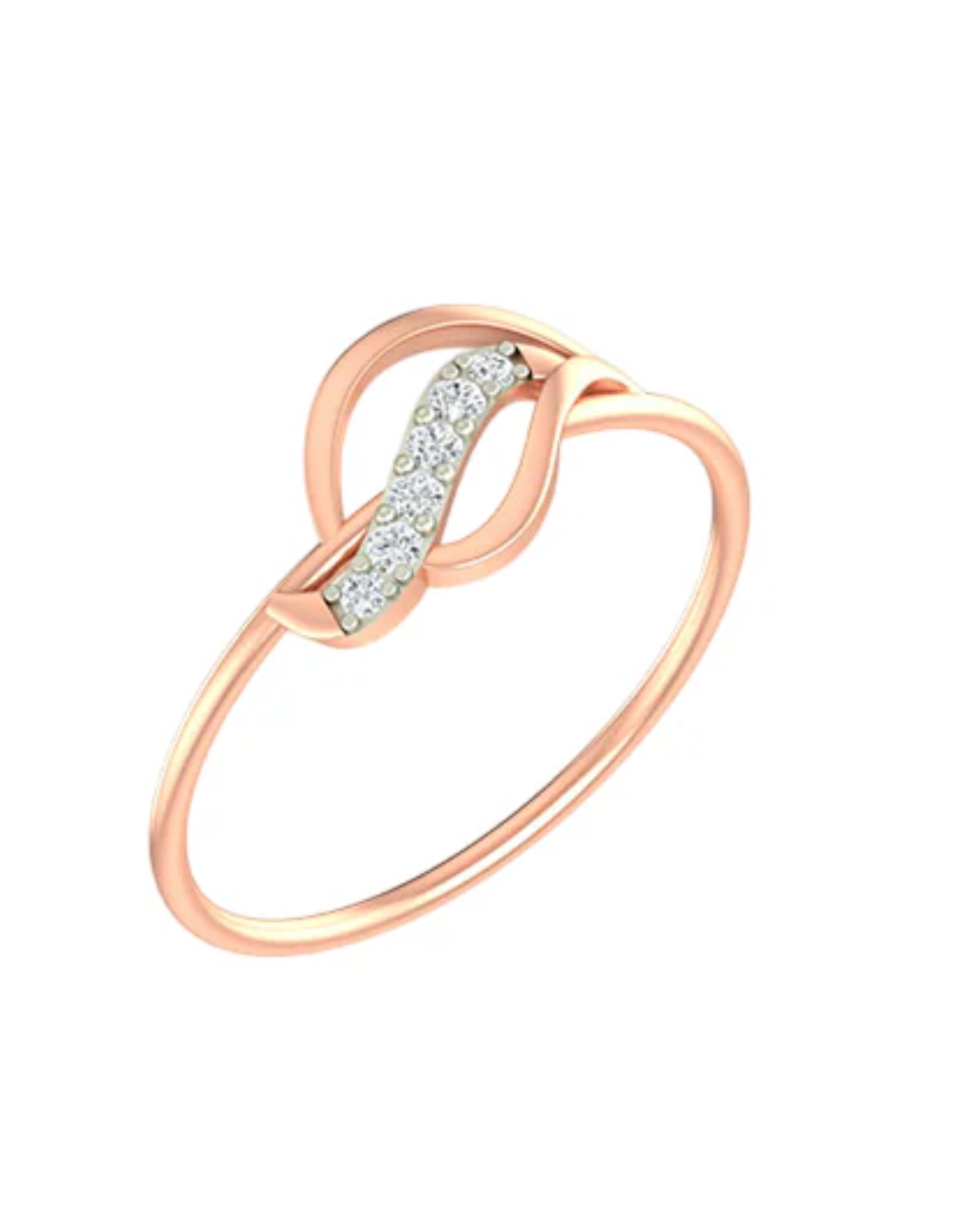 Gold & Diamond Dailywear Ring For Women KRB10082