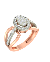 18K Gold & Diamond Engagement Ring For Women KRA10015