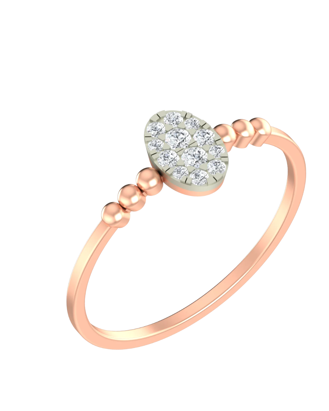 Gold & Diamond Ring For Women KRC10645