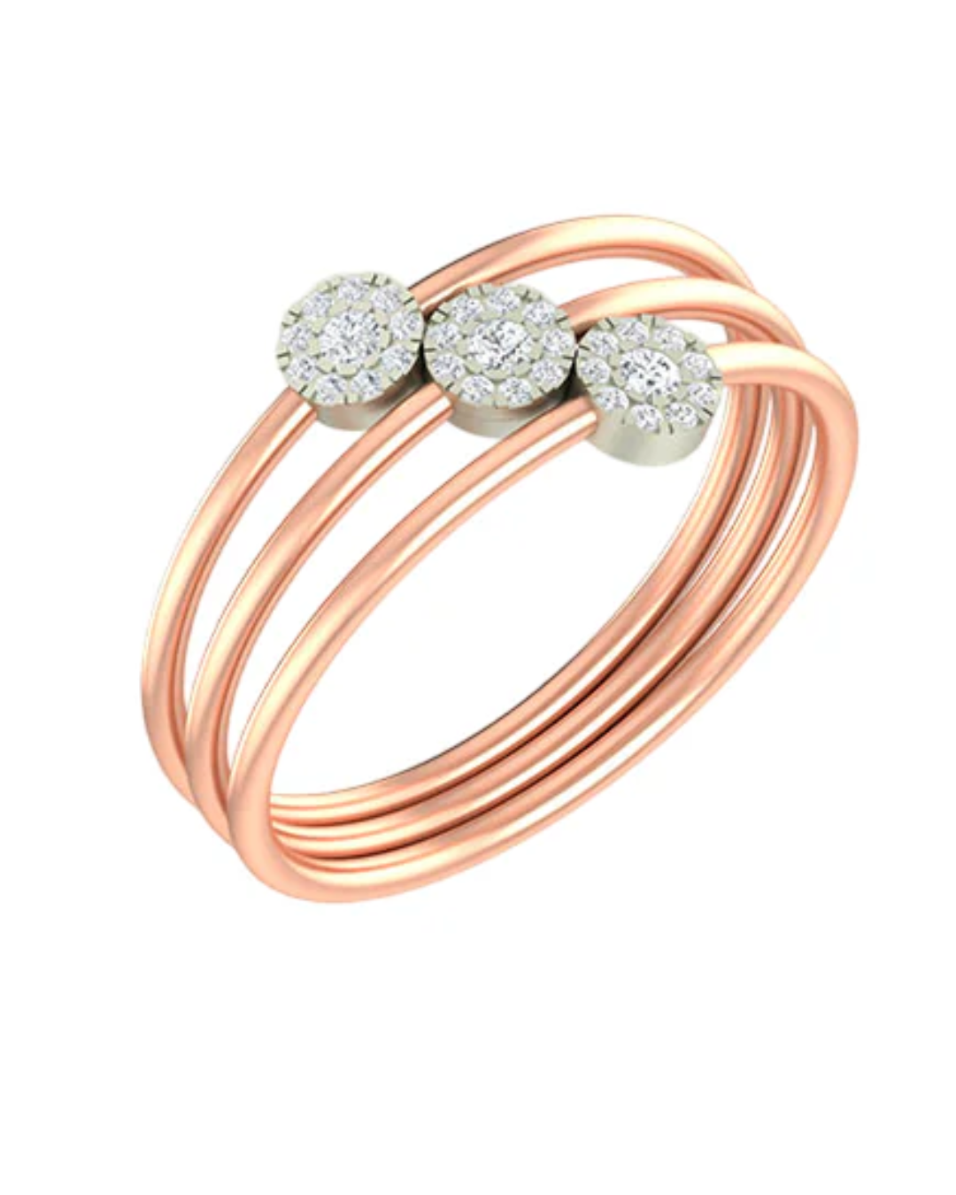 18K Gold & Diamond Engagement Ring For Women KLR-307